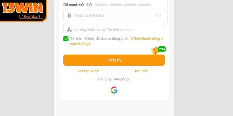 Đăng nhập và chọn chế độ