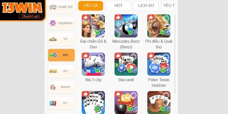 Nhà cung cấp WM Casino