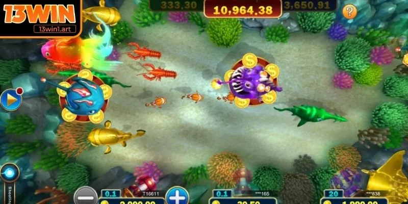 Ưu tiên bắn cá bơi chậm gần màn hình